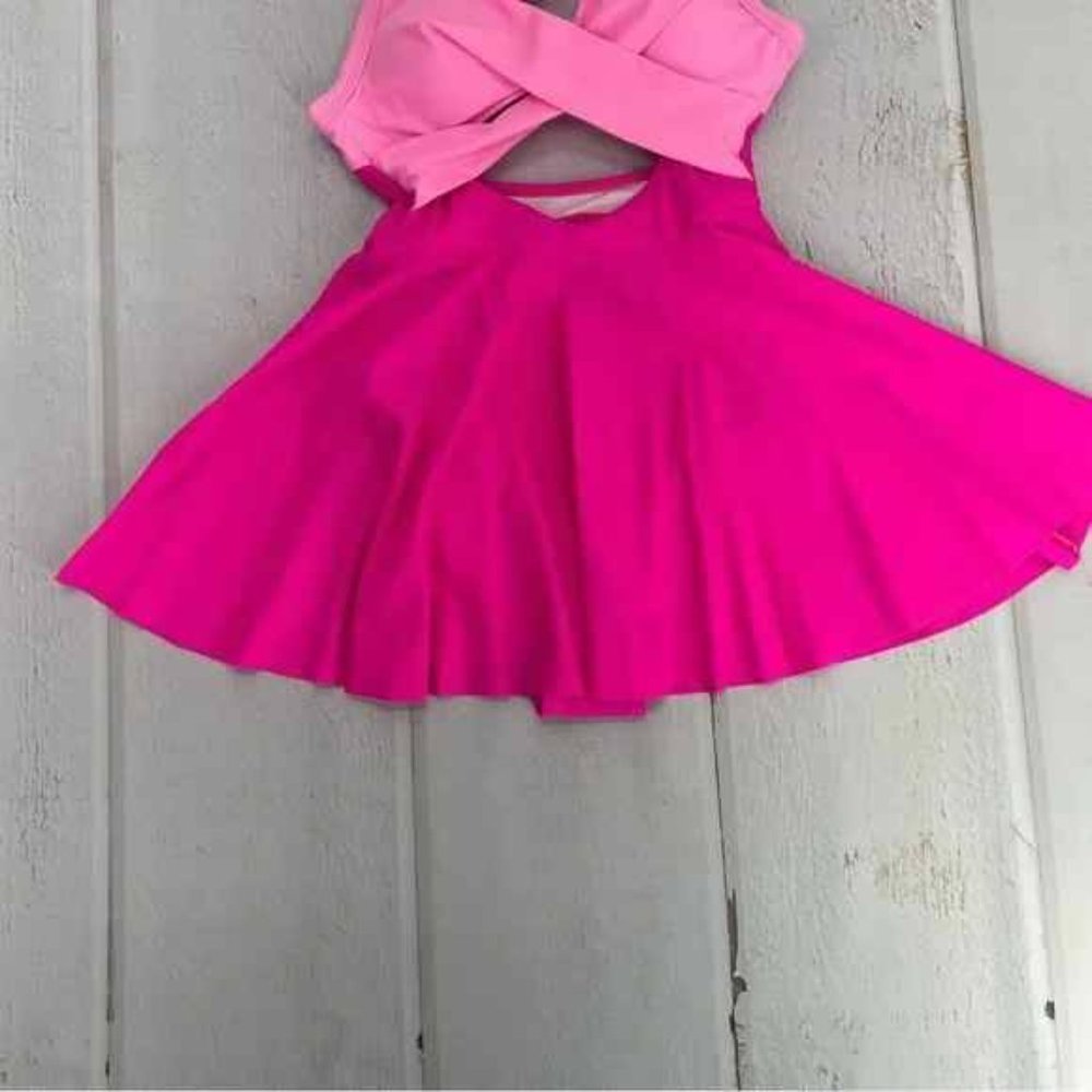 Pink swim dress bikini beach - Picture 3 of 13